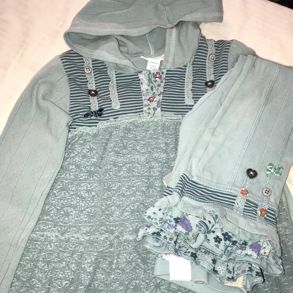 Naartjie Kids Dress & Flared Legging Set Size 5